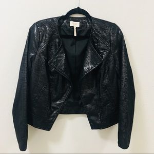 Laundry Shelli Segal Jacket Metallic  Black Size 6